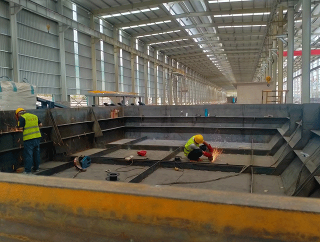 河北安諾吹鍍型材生產(chǎn)線施工進行中&mdash;山西晉南鋼鐵集團有限公司。